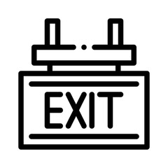 emergency exit line icon