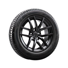 Obraz premium New Car Tires isolated on transparent background
