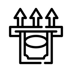 piggy bank line icon