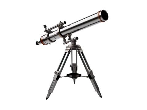 telescope isolated on transparent background