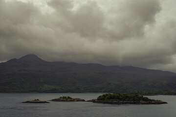 Beautiful landscape in Isle of Skye. Highlands of Scotland. Scotland, United Kingdom. 