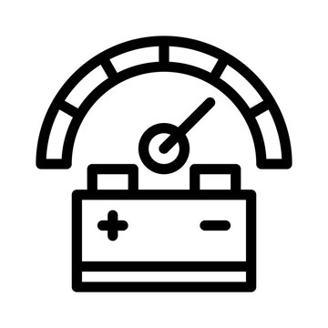 recommend clip art: battery line icon