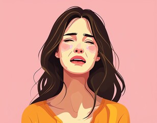 woman crying