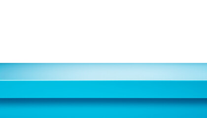 Obraz premium blue table mockup border isolated on transparent background cutout