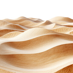 Obraz premium A serene landscape of soft, undulating sand dunes, highlighted by natural textures and warm earthy tones, perfect for relaxation.