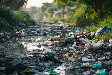 Trash problem, ecology.