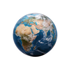 earth globe isolated on white