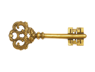 key isolated on white