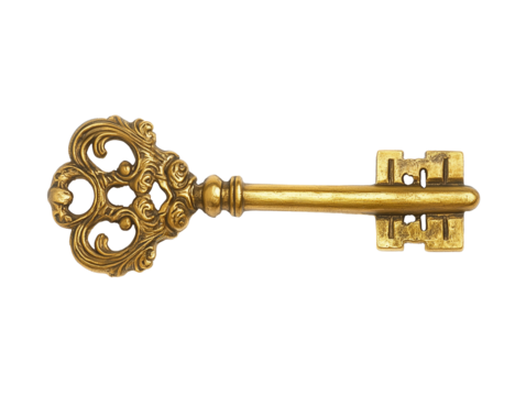 key isolated on white