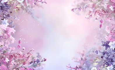 spring background with flowers