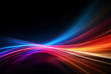Abstract Flow: A mesmerizing abstract design with dynamic, vibrant colors and a futuristic, ethereal feel. The interplay of light and color creates a sense of movement and energy, evoking a sense of p