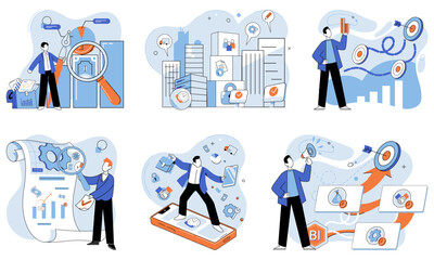 Strategic planning. Vector illustration. A solid structure supports successful execution strategic plans The concept strategic planning emphasizes organizations long-term vision Tactical