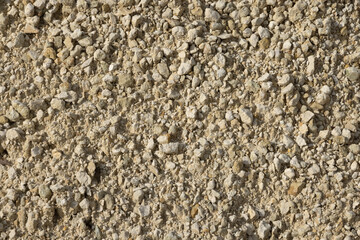 Fond de gravier etr desable beige
