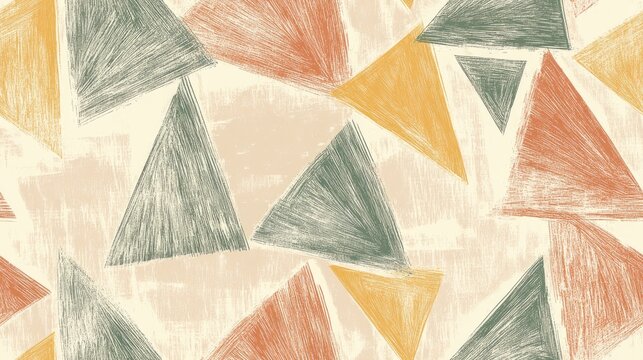 Craft Geometry Beige Drawing Colored Simple Pen Seamless Background Geometric Paint Pattern Ink Sketch Texture Colored Pen Scratch Elegant Line Drawing Colorful Sketch Rustic Print