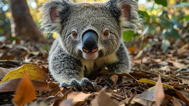 koala in the forest footage