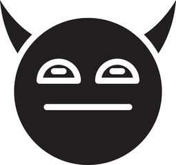 bored devil emoji