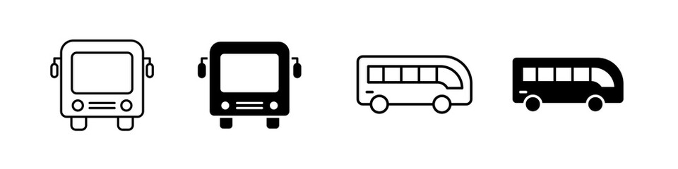 Bus icon set