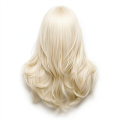 Fototapeta premium Blonde Wig Isolated