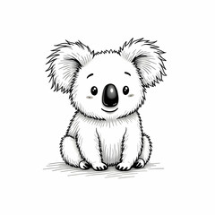 Obraz premium Cartoon Koala - Sweet and Fluffy Design