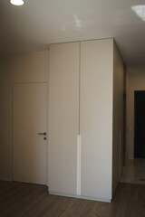 room with door and window