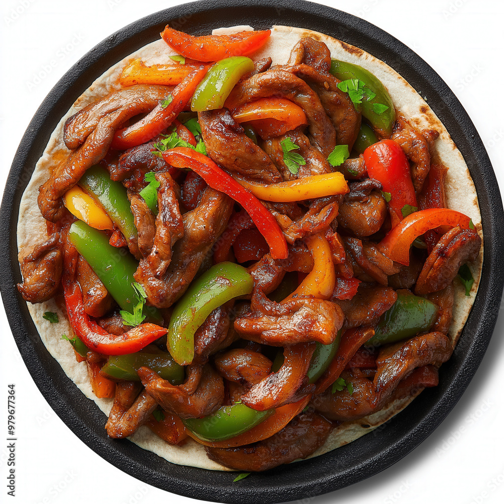 Poster fajitas isolated