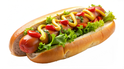 hot dog with mustard png