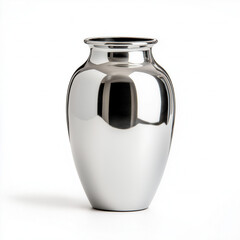 Silver Vase Isolated