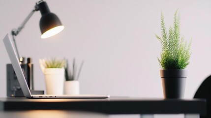 The Minimalist Style Workspace, Serenity in Simplicity Concept