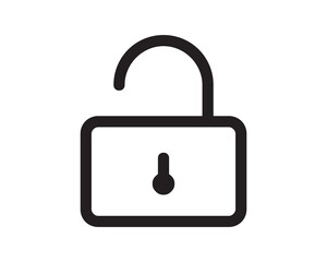 Lock or closed, open padlock icons Padlock icon. Privacy Symbol, Security Lock Vector eps.