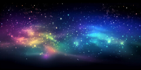 Fototapeta premium Magical colorful galaxies view, infinite universe and starry sky, nebulae