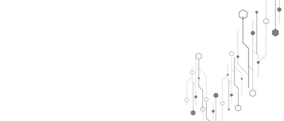 Vector circuit board pattern for technology background.