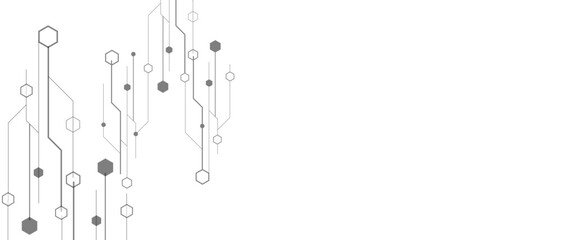 Vector circuit board pattern for technology background.