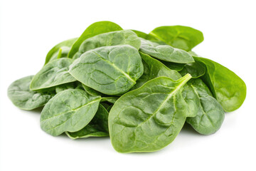 Obraz premium A vibrant pile of fresh green baby spinach leaves