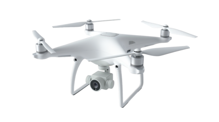 Transparent PNG Drone UAV In Flight.