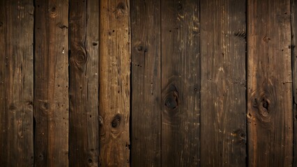 Naklejka premium Rustic Wooden Wall With Character and Texture Ideal for Background Use in Creative and Design Projects