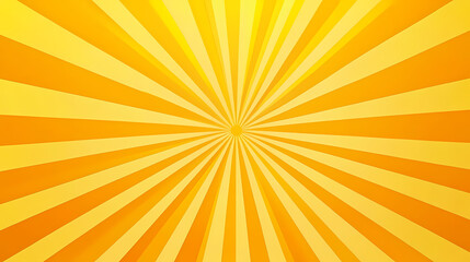 Bright yellow rays background. sunburst rays texture, bright orange and yellow sun ray pattern for comic book poster or summer advertising banner template design. Sunburst. Illustration
