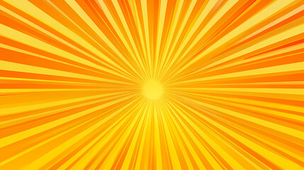 Obraz premium Bright yellow rays background. sunburst rays texture, bright orange and yellow sun ray pattern for comic book poster or summer advertising banner template design. Sunburst. Illustration