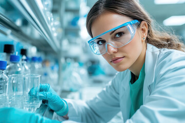 A breakthrough in vaccine innovation being announced in a laboratory, with media and scientists present