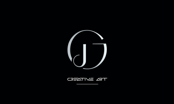 JG, GJ, J, G abstract letters logo monogram