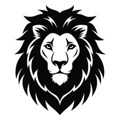 lion head mascot vector illustration 