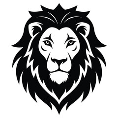 lion head mascot vector illustration 