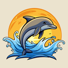 dolphin jumping out of the water © Mostafizur Rahman