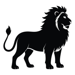 black lion illustration