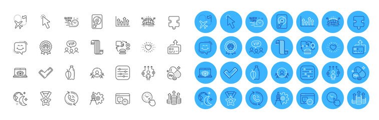 Winner ribbon, Vip clients and Cursor line icons pack. Upper arrows, Scarf, Quick tips web icon. Manganese mineral, Project deadline, Sports arena pictogram. Call center, Time management. Vector