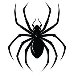 spider silhouette style with white background