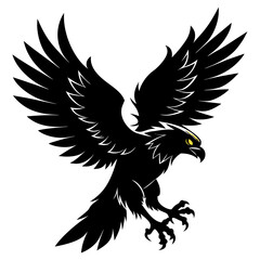 eagle in flight silhouette 