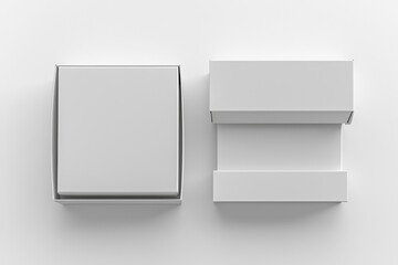 Shoe Box Mockup on Isolated white Background created with Generative AI