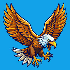 eagle in the blue sky