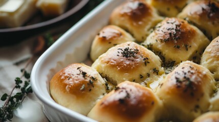 Herb Butter Rolls Thanksgiving Banner