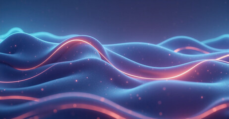 Generative AI A minimalist and simple wallpaper with cool wave lines and calming colors, Simply minimalist modern background, cool abstract wave lines neon color background, cool minimalism background